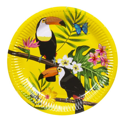 Toekan Borden 23cm 6st van Boland koop je bij Partywinkel
