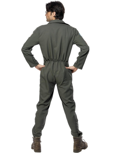 Top Gun Kostuum, Groen van Smiffys koop je bij Partywinkel
