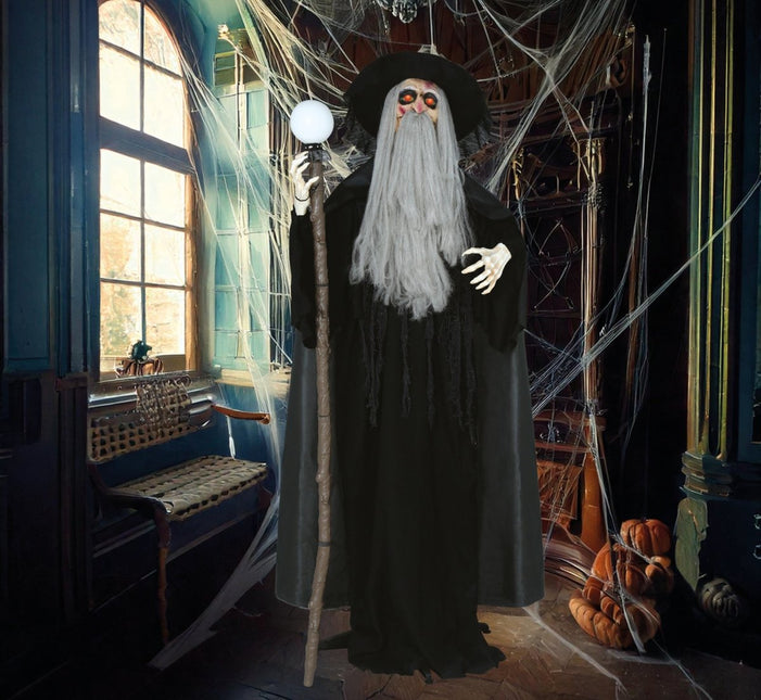 Tovenaar Pop Met Licht, Geluid En Beweging 1,9m van Fiestas Guirca koop je bij Partywinkel