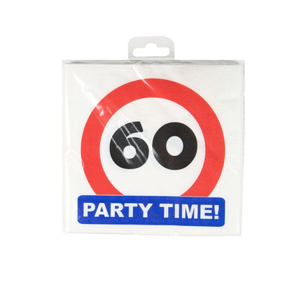 60 Years Serwetki Znak drogowy 16,5cm 16szt