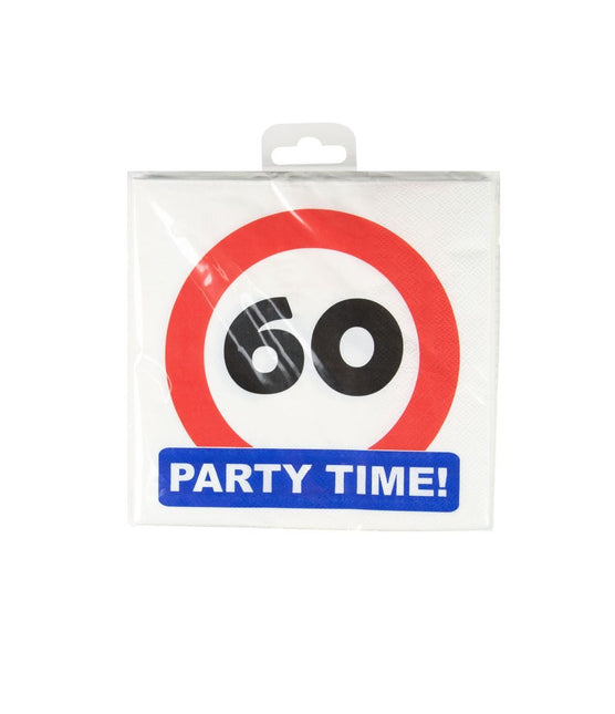 60 Years Serwetki Znak drogowy 16,5cm 16szt