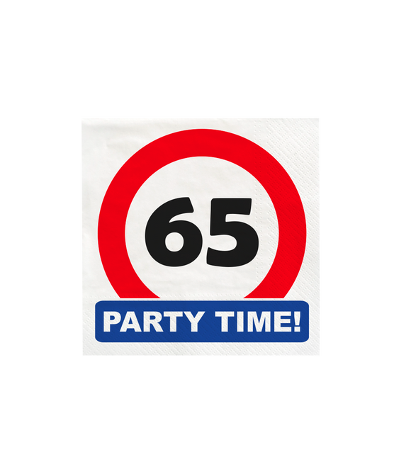 65 Years Serwetki Znak drogowy 16,5cm 16szt