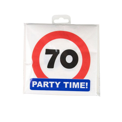 70 Years Serwetki Znak drogowy 16,5cm 16szt