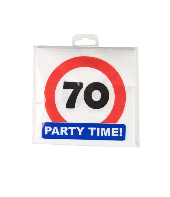 70 Years Serwetki Znak drogowy 16,5cm 16szt