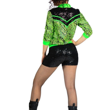 Trainingsjas Fout Dames Groen van Wilbers & Wilbers koop je bij Partywinkel