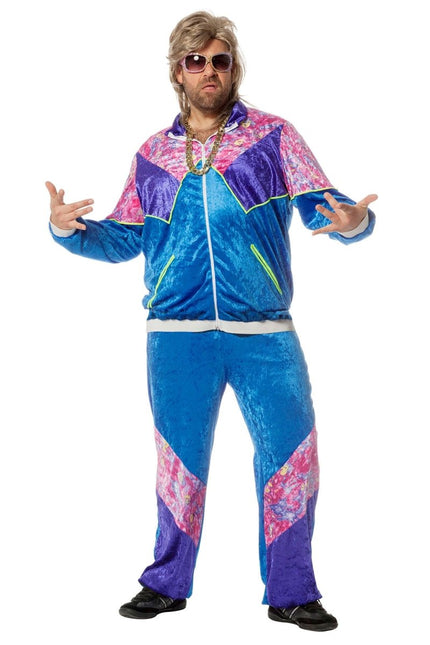 Trainingspak Jaren 80 Fluweel van Wilbers & Wilbers koop je bij Partywinkel