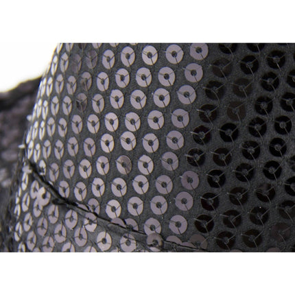 Trilby hoed metallic zwart met glitters van Folat koop je bij Partywinkel