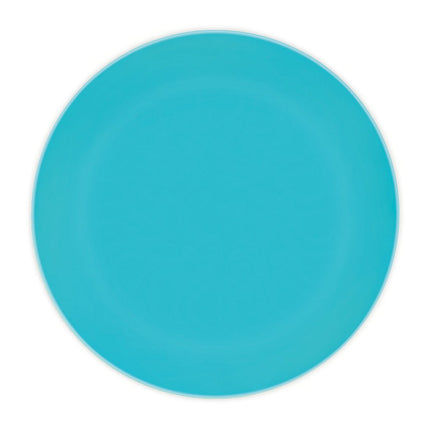 Turquoise Borden 20cm 2st van Procos koop je bij Partywinkel