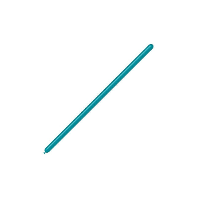 Turquoise Modelleerballonnen 2,5cm 150cm 100st van Balloonia koop je bij Partywinkel