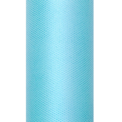 Turquoise Tule Rol 30cm 9m van Partydeco koop je bij Partywinkel