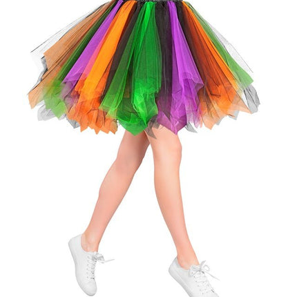 Tutu Paars/Groen/Oranje van Widmann koop je bij Partywinkel