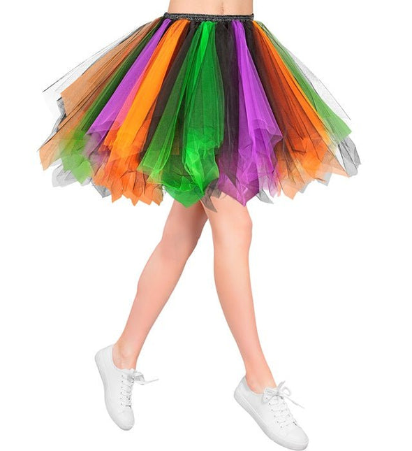 Tutu Paars/Groen/Oranje van Widmann koop je bij Partywinkel