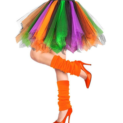 Tutu Paars/Groen/Oranje van Widmann koop je bij Partywinkel