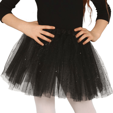 Tutu Zwart Kind 31cm van Fiestas Guirca koop je bij Partywinkel