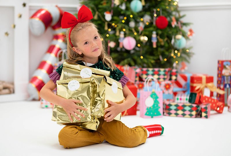 Uitdeelzakjes Goud 28cm 3st van Partydeco koop je bij Partywinkel
