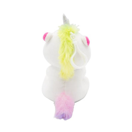 Unicorn Ballon Gewicht Wit Roze 2 - In - 1 Knuffel 11cm van Riethmueller koop je bij Partywinkel
