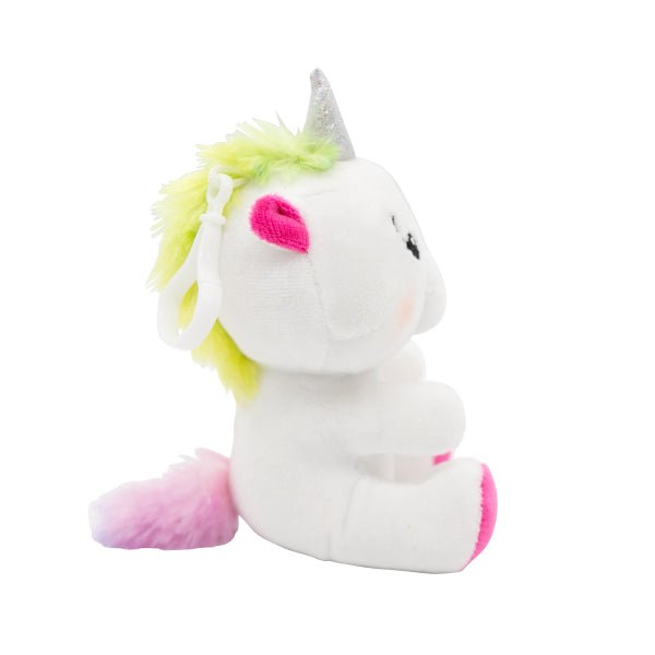 Unicorn Ballon Gewicht Wit Roze 2 - In - 1 Knuffel 11cm van Riethmueller koop je bij Partywinkel