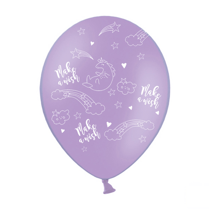 Unicorn Ballonnen 30cm 6st van Partydeco koop je bij Partywinkel