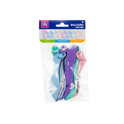 Unicorn Ballonnen Gekleurd 30cm 8st van Paper Dreams koop je bij Partywinkel