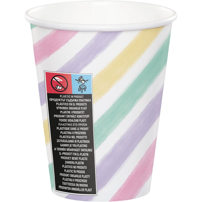 Unicorn Bekers Papier 256ml 8st van Creative Converting koop je bij Partywinkel