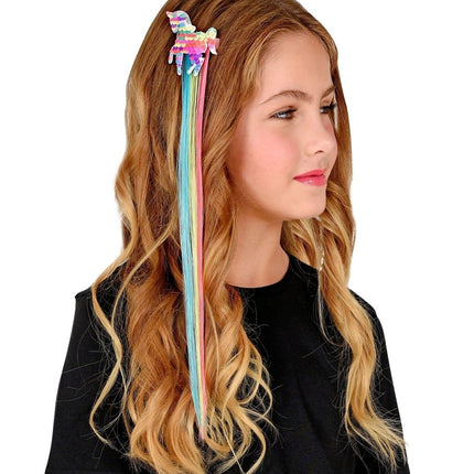 Unicorn Hair Extension Meisje van Widmann koop je bij Partywinkel