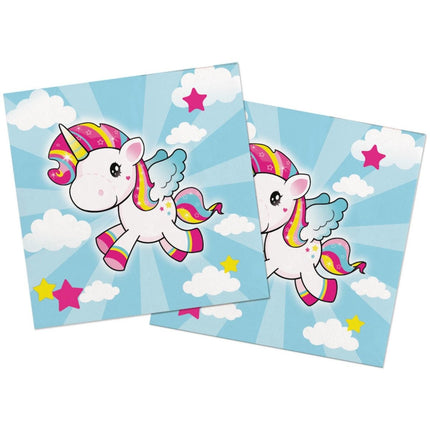 Unicorn Servetten Feest 33cm 20st van Folat koop je bij Partywinkel