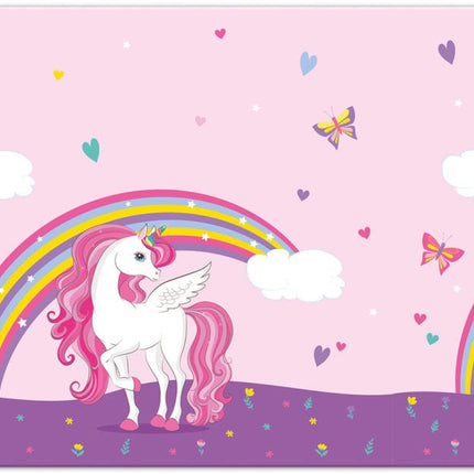 Unicorn Tafelkleed Regenboog 1,8m van Procos koop je bij Partywinkel