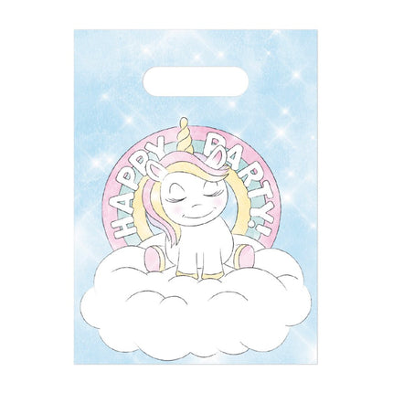 Unicorn Uitdeelzakjes Happy Birthday 6st van WeFiesta koop je bij Partywinkel