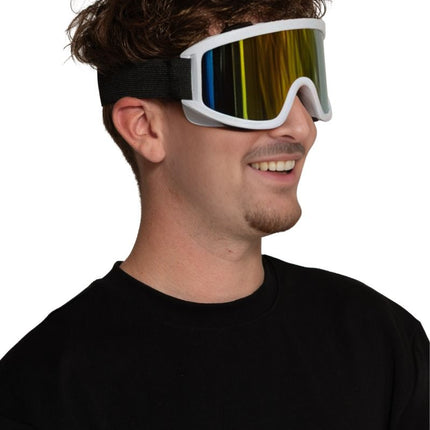 Gogle narciarskie białe