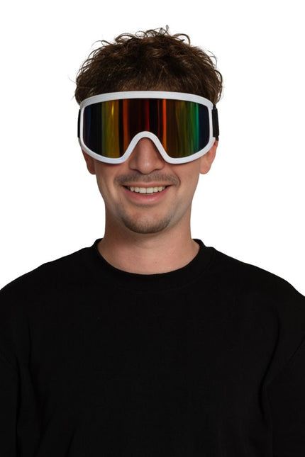 Gogle narciarskie białe