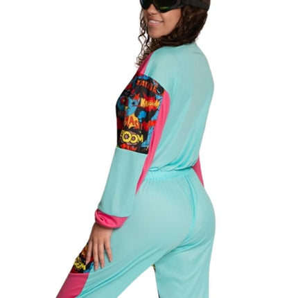 Kombinezon narciarski z goglami z lat 80-tych - Unisex