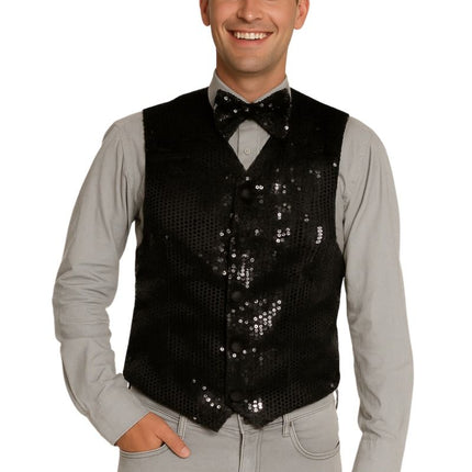 Kamizelka + muszka czarny