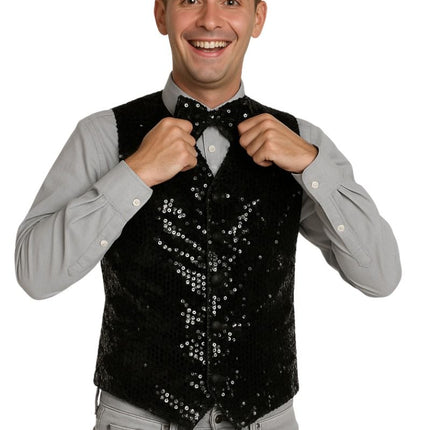 Kamizelka + muszka czarny