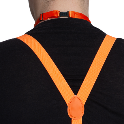 Zestaw Suspenders/Goggles/Strikes Neon Orange
