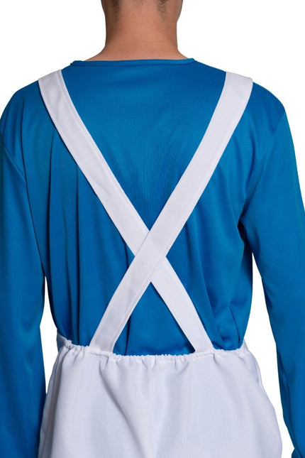 Kostium Smerfa Biały Niebieski Męski