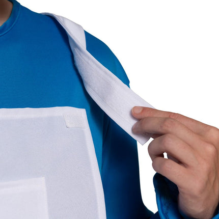 Kostium Smerfa Biały Niebieski Męski