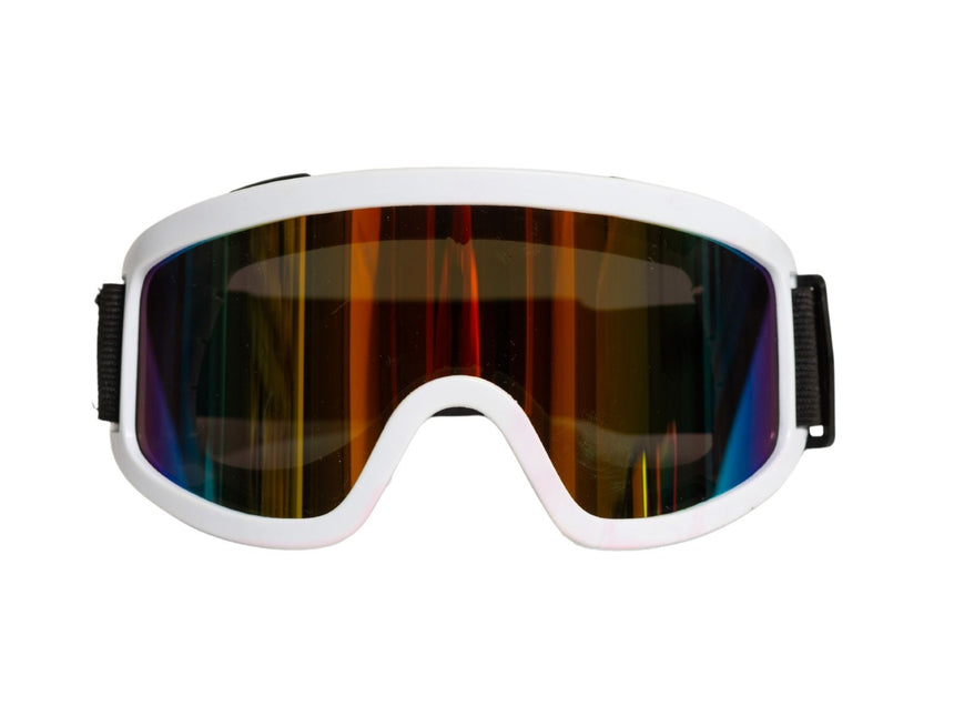 Gogle narciarskie białe