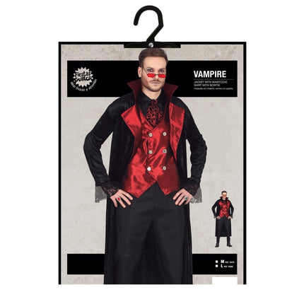Vampier Halloween Kostuum Heren Rood van Fiestas Guirca koop je bij Partywinkel