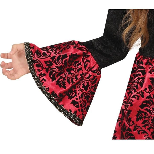 Vampier Halloween Kostuum Meisje Zwart Rood van Fiestas Guirca koop je bij Partywinkel