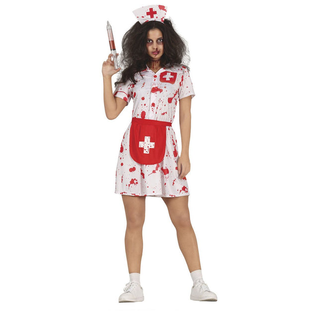 Verpleegster Halloween Kostuum Dames Bebloed van Fiestas Guirca koop je bij Partywinkel