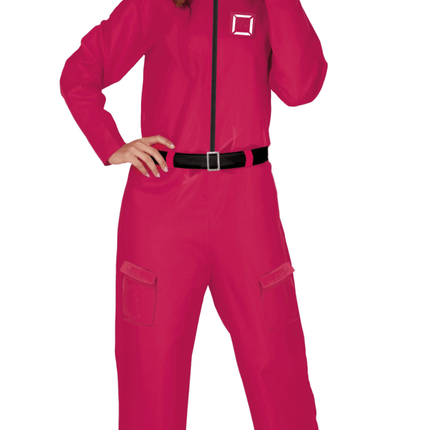 Vierkant Kostuum Dames Roze van Fiestas Guirca koop je bij Partywinkel