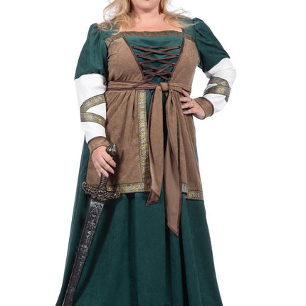 Viking Jurk Groen - Partywinkel - 8720059065769