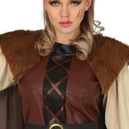 Viking Kostuum Bruin Dames van Fiestas Guirca koop je bij Partywinkel