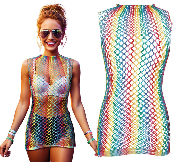 Visnet Shirt Regenboog van Fiestas Guirca koop je bij Partywinkel