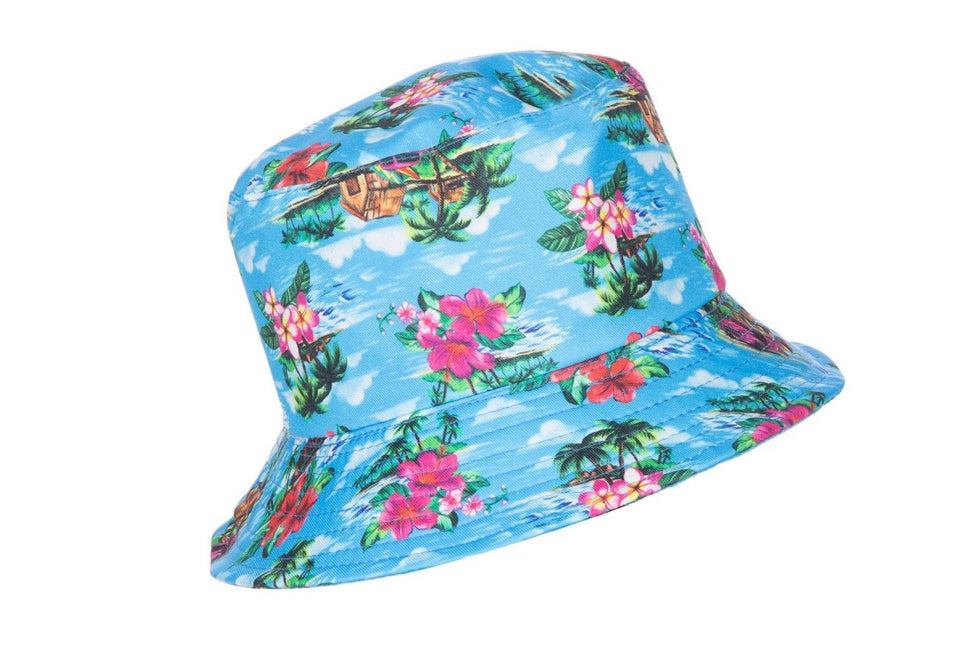 Vissershoedje Hawaii blauw - Partywinkel - 8720059071555