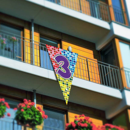 Vlag XL 3 Jaar - Partywinkel - 8714572607032