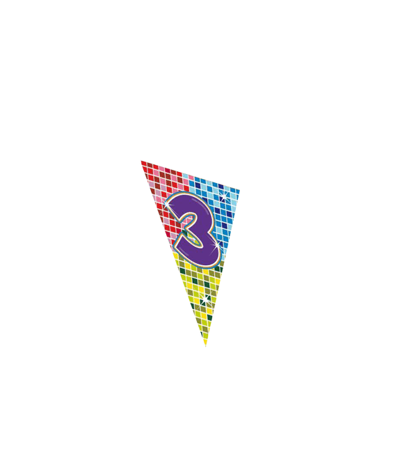 Vlag XL 3 Jaar - Partywinkel - 8714572607032