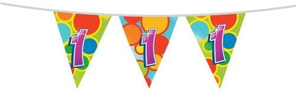 Vlaggenlijn 1 Jaar 10m - Partywinkel - 8711319055019