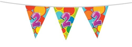 Vlaggenlijn 2 Jaar 10m - Partywinkel - 8711319055026