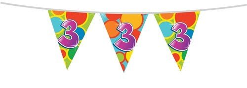 Vlaggenlijn 3 Jaar 10m - Partywinkel - 8711319055033